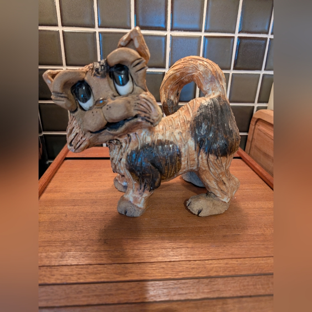 Vintage Ceramic Cat Sculpture By Max Hindt